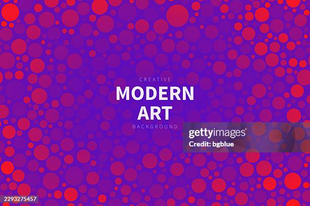 abstract geometric background with purple gradient circles - champagne bubbles texture stock illustrations