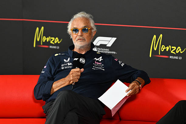 Flavio Briatore, Executive Advisor of Alpine F1 during practice ahead of the F1 Grand Prix of Italy at Autodromo Nazionale Monza on September 04,...