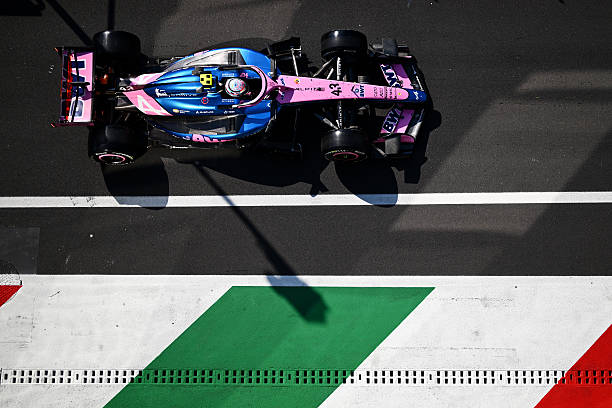 Franco Colapinto of Argentina driving the Alpine F1 A526 Mercedes on track during practice ahead of the F1 Grand Prix of Italy at Autodromo Nazionale...