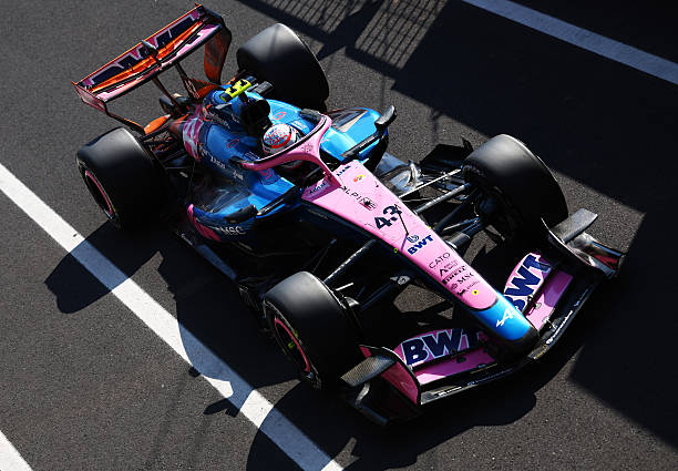 Franco Colapinto of Argentina driving the Alpine F1 A526 Mercedes in the Pitlane during practice ahead of the F1 Grand Prix of Italy at Autodromo...