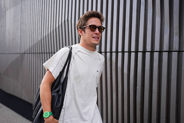 Sacha Fenestraz arrives in the Paddock prior to final practice ahead of the F1 Grand Prix of Italy at Autodromo Nazionale Monza on September 05, 2026...
