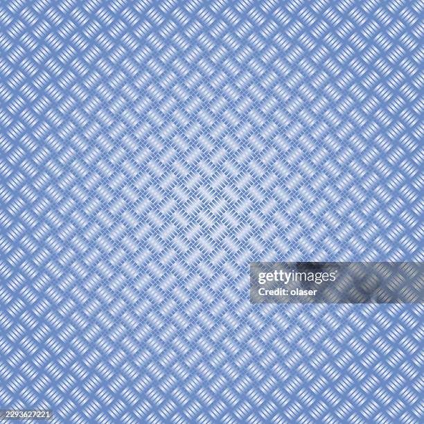 repeating blue and white diagonal lattice pattern fills the frame with a woven, textured surface and soft metallic sheen. - vinyl tile stock illustrations