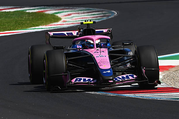 Franco Colapinto of Argentina driving the Alpine F1 A526 Mercedes on track during final practice ahead of the F1 Grand Prix of Italy at Autodromo...