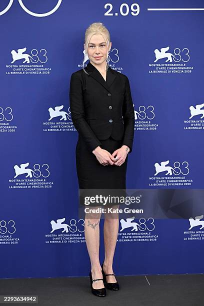 Phoebe Bridgers attends the "Primetime" Photocall during the 83rd Venice International Film Festival at Palazzo del Casino on September 05, 2026 in...