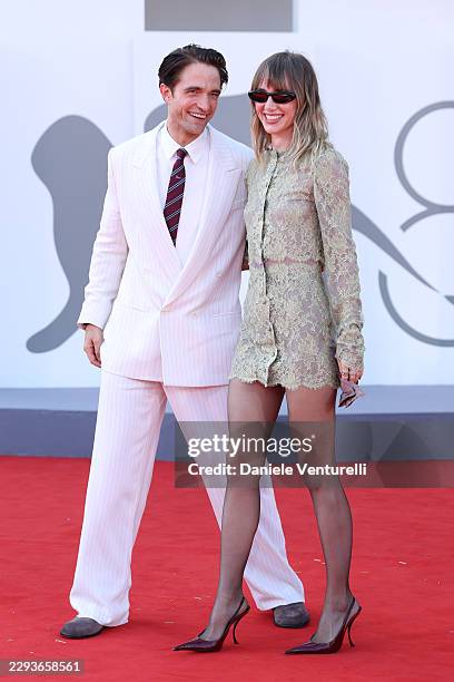 Robert Pattinson and Suki Waterhouse attend the "Primetime" Screening during the 83rd Venice International Film Festival at Sala Grande on September...