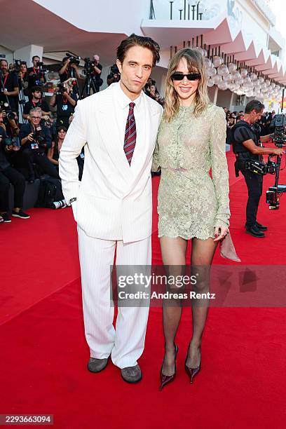 Robert Pattinson and Suki Waterhouse attend the "Primetime" Screening during the 83rd Venice International Film Festival at Sala Grande on September...