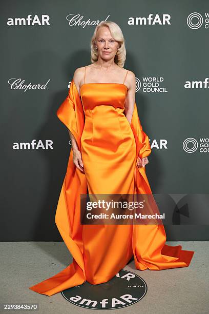 Pamela Anderson attends the amfAR Gala Venezia 2026 presented by World Gold Council at Hilton Molino Stucky on September 06, 2026 in Venice, Italy.
