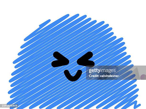 happy doodle emoji - customer feedback stock illustrations