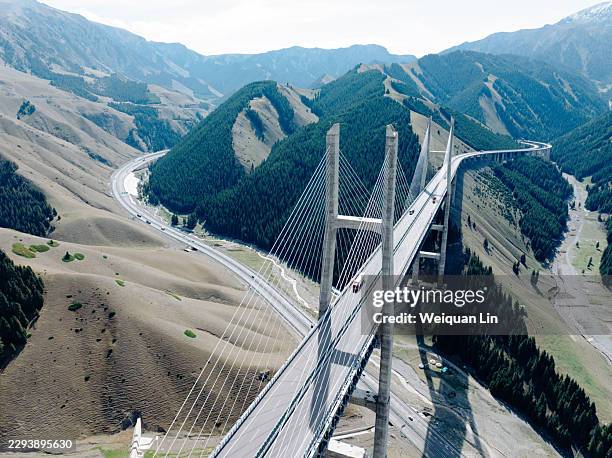 bridge - cable stayed bridge stock pictures, royalty-free photos & images