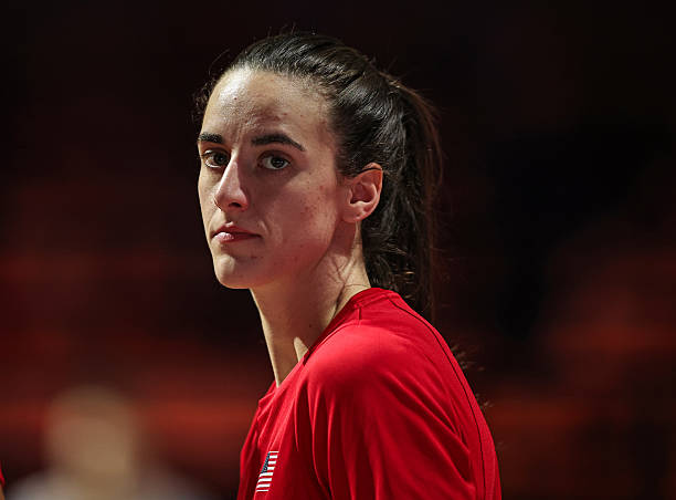 Caitlin Clark of USA prior during the FIBA Women's Basketball World Cup Germany 2026 match between USA and Czechia at Berlin Arenaon September 07,...
