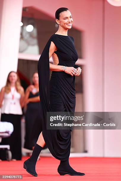 Irina Shayk attends the "L'Estranea" Screening during the 83rd Venice International Film Festival at Sala Grande on September 07, 2026 in Venice,...