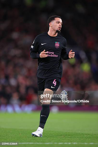 Aden McCarthy of Sabah in action during the UEFA Champions League 2026/27 League Phase MD1 match between Manchester United and Sabah FC at Old...