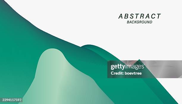 abstract green motion glowing gradient fractal illustration background - green artificial intelligence background eps stock illustrations