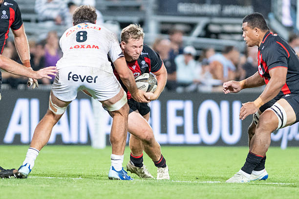Clement Martinez of Nice during the Pro D2 match between Brive and Nice at Stade Amédée Domenech on September 11, 2026 in Brive, France.