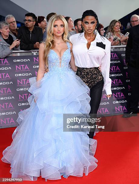 Princess Andre and Katie Price attend the National Television Awards 2026 at The O2 Arena on September 08, 2026 in London, England.