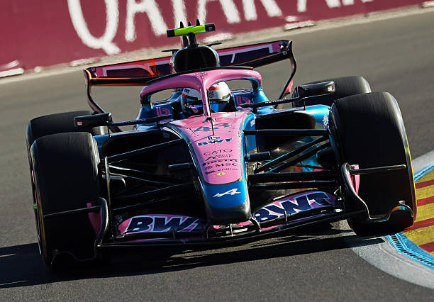 Franco Colapinto of the BWT Alpine Formula One Team drives an Alpine A526 during Practice 2 of the Formula 1 Tag Heuer Gran Premio de Espana 2026 at...