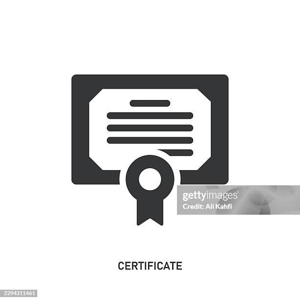 certificate glyph solid icon. solid icon that can be applied anywhere, simple, pixel perfect and modern style. - raffle box stock illustrations