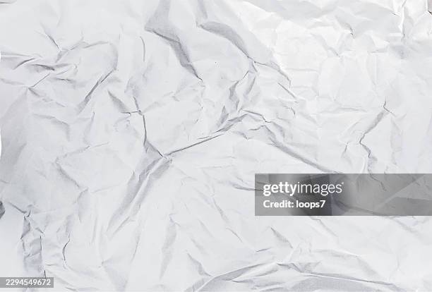 white crumpled paper texture background - paper ball stock illustrations