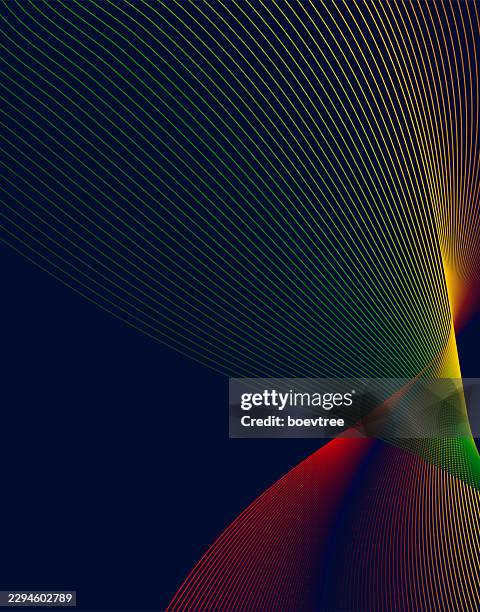 abstract fluidity wire ribbon technology background - vertical data stream stock illustrations