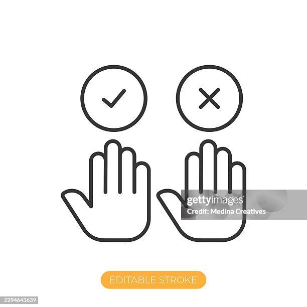 democracy icon. editable stroke thin line icon - public administration stock illustrations