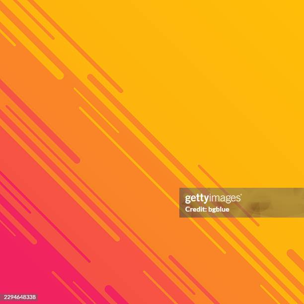 abstract design with diagonal lines and orange gradient - trendy background - sunset timelapse stock illustrations