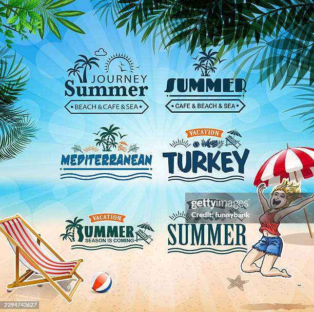 wonderful place - windsurfing stock illustrations
