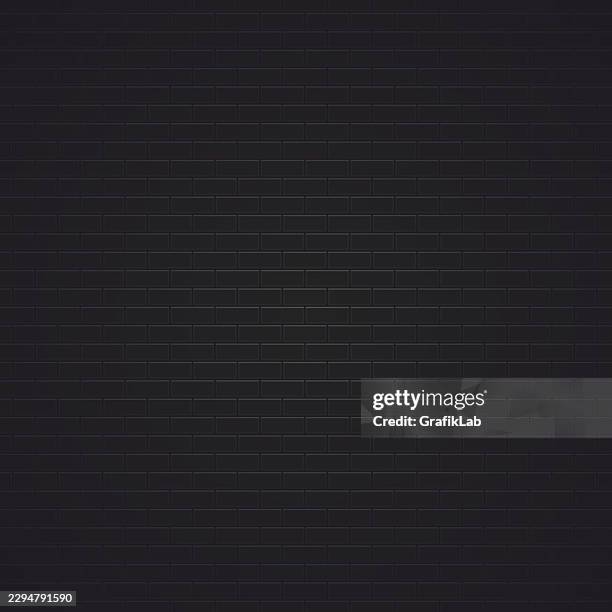 black brick wall background - stone wall texture stock illustrations