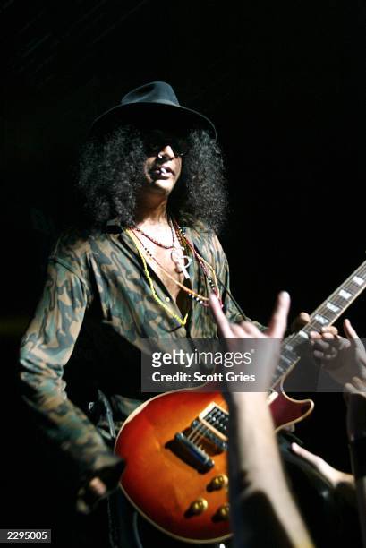 Slash of Guns & Roses performs with Camp Freddy during the 2003 Blender Rock the Vote Awards after-party at the Roseland Ballroom February 22, 2003...
