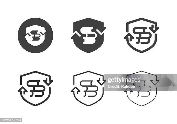 repository wisdom protection icons - multi series - self defense class stock illustrations