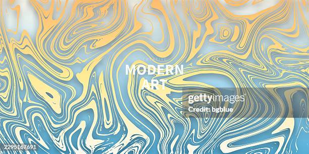 liquid background with orange gradient - trendy design - beige background marble stock illustrations