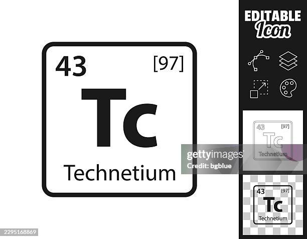 tc - technetium chemical element. icon for design. easily editable - science fair stock illustrations