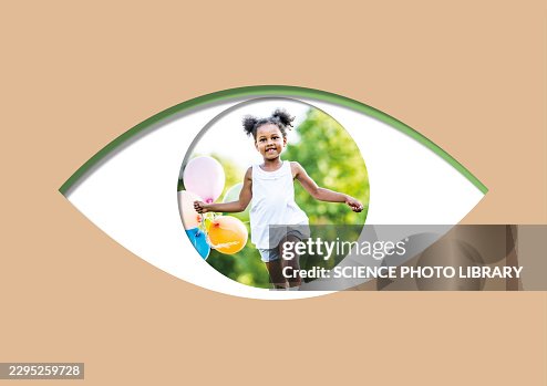 Normal vision, conceptual image Normal vision, conceptual image