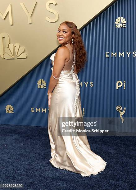Quinta Brunson attends the 78th Primetime Emmy Awards at Peacock Theater on September 14, 2026 in Los Angeles, California.