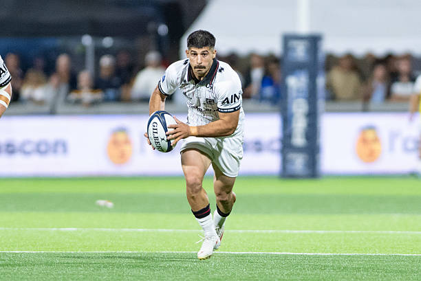 Luka Matkava of Oyonnax during Pro D2 match between Agen and Oyonnax at Stade Alfred-Armandie on September 18, 2026 in Agen, France.