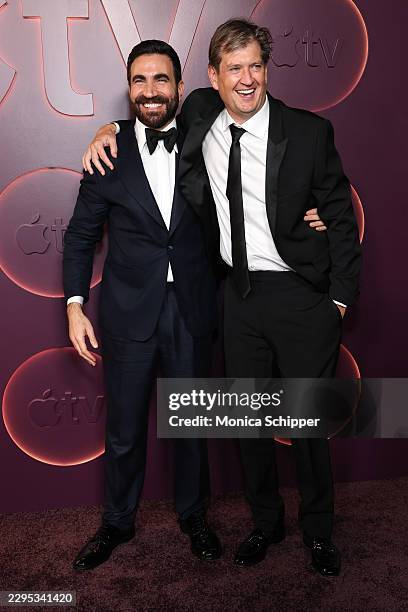 Brett Goldstein and Bill Lawrence attend Apple TV+'s Primetime Emmy Party Red Carpet at NYA WEST on September 14, 2026 in Hollywood, California.