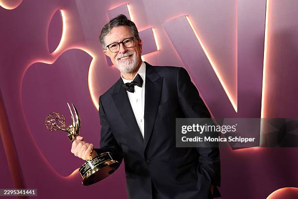 Stephen Colbert attends Apple TV+'s Primetime Emmy Party Red Carpet at NYA WEST on September 14, 2026 in Hollywood, California.
