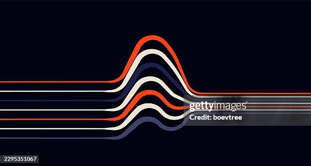 abstract colorful radial twisted stripe perspective streamer motion pattern art geometric background - playground background stock illustrations