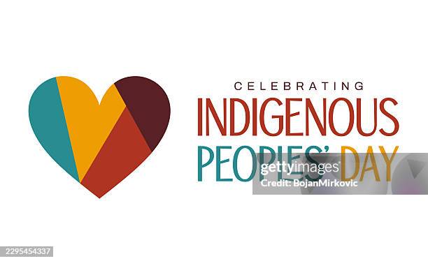 indigenous peoples' day poster, card. vector - native american background stock illustrations
