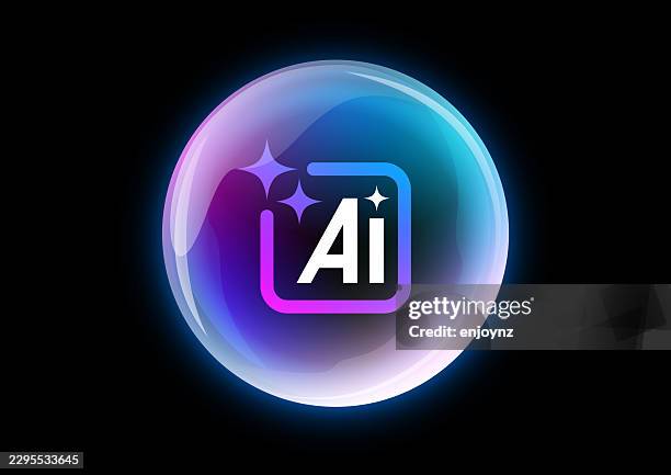 luminous ai gradient bubble - snowglobe transparent stock illustrations
