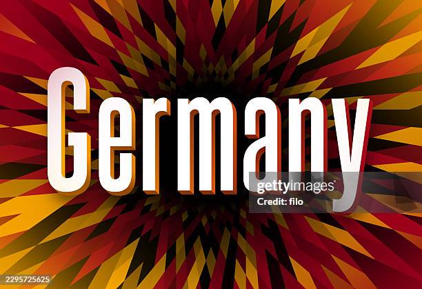germany 3d text background colors - stuttgart stock illustrations