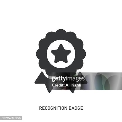 Recognition Badge glyph solid icon. Solid icon that can be applied anywhere, simple, pixel perfect and modern style. Recognition Badge glyph solid icon. Solid icon that can be applied anywhere, simple, pixel perfect and modern style.