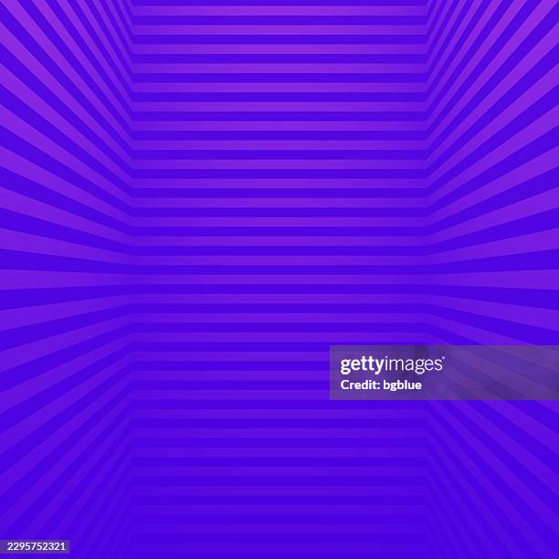 abstract striped background and purple gradient - trendy 3d background - infinity room stock illustrations