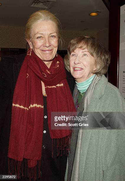 Actresses Vanessa Redgrave and Betsy Blair attend a tribute and special screening of the late director Karel Reisz's first feature film, "Saturday...