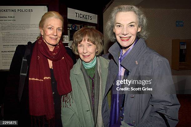 Actresses Vanessa Redgrave, Betsy Blair and Marian Seldes attend a tribute and special screening of the late director Karel Reisz's first feature...