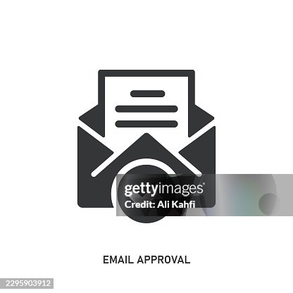 Email Approval glyph solid icon. Solid icon that can be applied anywhere, simple, pixel perfect and modern style. Email Approval glyph solid icon. Solid icon that can be applied anywhere, simple, pixel perfect and modern style.
