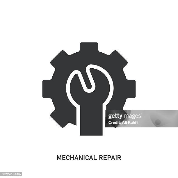 mechanical repair glyph solid icon. solid icon that can be applied anywhere, simple, pixel perfect and modern style. - upgrade button keyboard stock illustrations