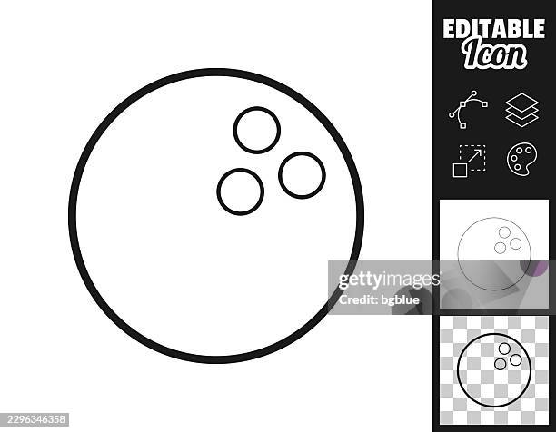 bowling ball. icon for design. easily editable - bowling pin isolated stock illustrations