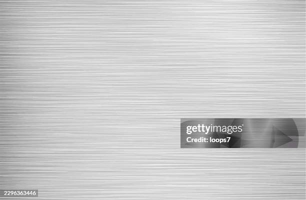 light brushed silver metal texture with horizontal lines - smooth chrome texture stock illustrations