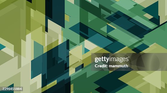 Abstract geometric pattern, overlapping green and blue triangles, modern digital background Abstract geometric pattern, overlapping green and blue triangles, modern digital background