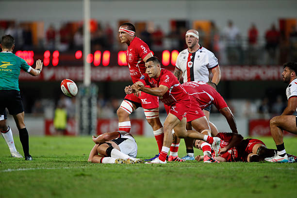 Paul RAVIER of US Dax during Pro D2 match between Dax and Nice at Stade Maurice-Boyau on September 25, 2026 in Dax, France.